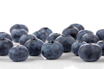 blueberries isolated close up