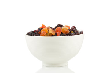 Mix variety of dried fruit