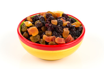 Mix variety of dried fruit