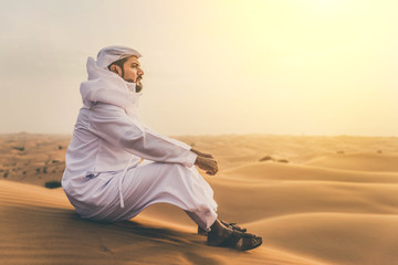 Arabic man in the desert