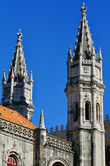 Fototapeta na wymiar Jeronimos Monastery and Church of Santa Maria of Belem in Lisbon, Portugal