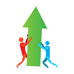 Abstract teamwork icon