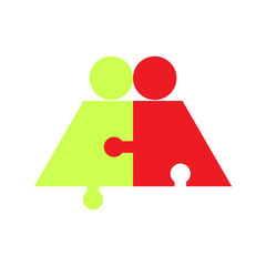 Abstract teamwork icon