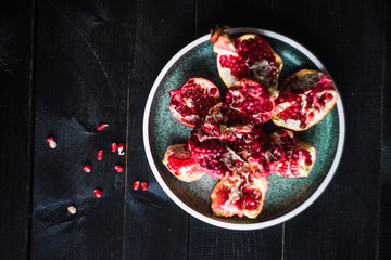 Organic seasonal pomegranate