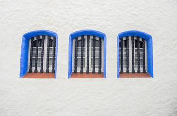 Detail of a typical house in the Sitges, Catalonia. Spain