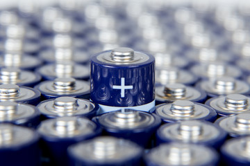 Composition with alkaline batteries