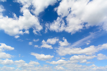 Fototapeta premium blue sky with white clouds