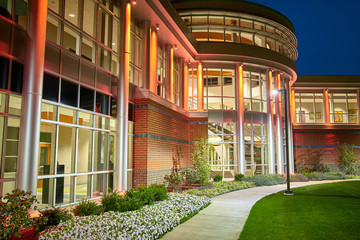 Indiana Tech Architecture Buildings Lights