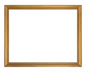 Obraz premium Golden frame for paintings, mirrors or photos
