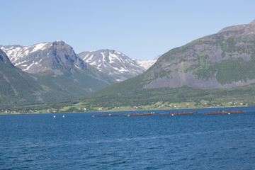 Aquaculture in Lyngen, Norway