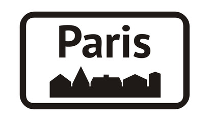 Panneau ville de Paris