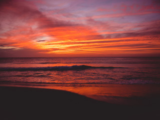 Fototapeta na wymiar Ponta Preta Sunset