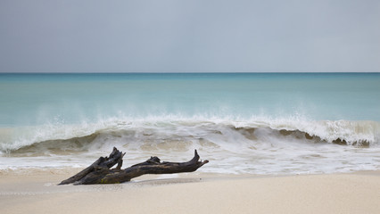 Tall Waves At Caribbean Beach, Antigua