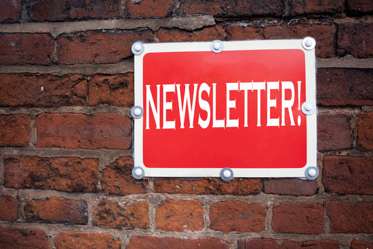 Hand writing text caption inspiration showing Subscribe Newsletter concept meaning Internet Online Communication written on old announcement road sign with background and copy space - Powered by Adobe