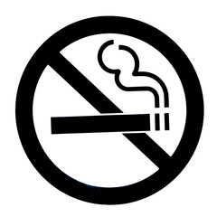 Don’t smoke black and white sign