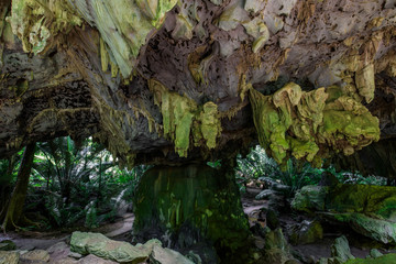 Huppatad, unseen cave in Utthaithanee province,Thailand.
