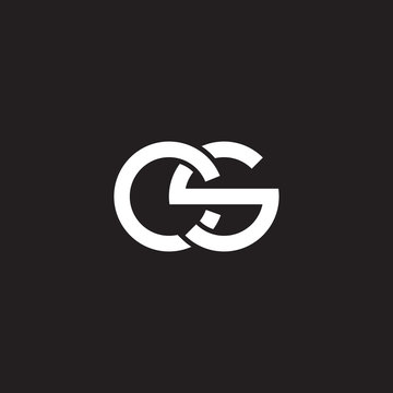 Initial lowercase letter cs, overlapping circle interlock logo, white color on black background