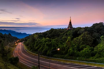 Fotobehang Landscape of Doi inthanon national park, Chiangmai province, Thailand. © Nakornthai