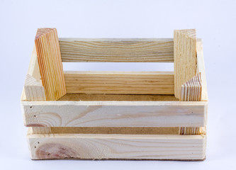 Empty wooden fruit crate