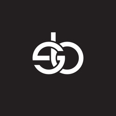 sb, Initial lowercase letter , overlapping circle interlock logo, white color on black background