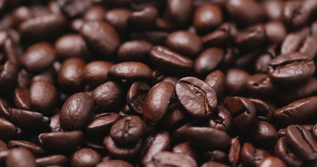 Heap of roasted Coffee bean