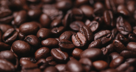 Roasted coffee bean texture