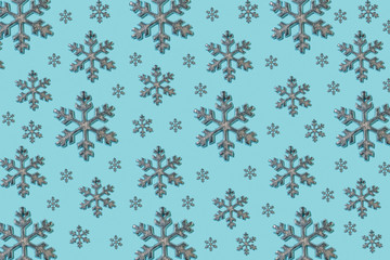 Snowflakes repeated background