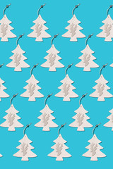 Christmas tree repeated pattern