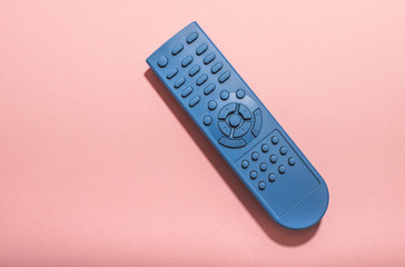 Blue color TV remote control unicolor painted