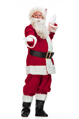 Portrait of Man in Santa Claus Costume