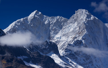 The peak of Everest’s eastern face