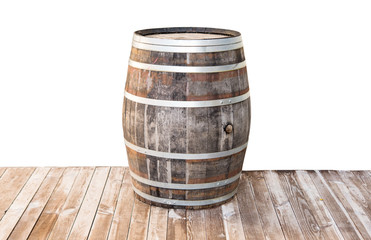 Fototapeta premium wooden barrel isolated