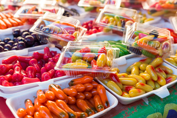 Deletable Imitation Fruits. (Kanom Look Choup)