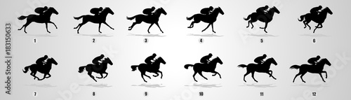 Horse Running Animation Frames