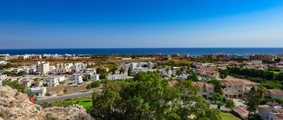 Fototapeta na wymiar cyprus city from height
