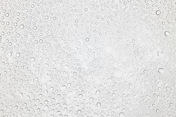 Water drops on glass, Rain droplets on glass background.