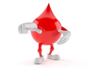 Obraz premium Blood drop character