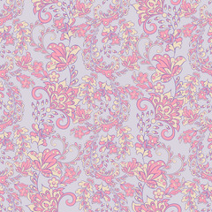 Seamless floral pattern. Vector background for textile design