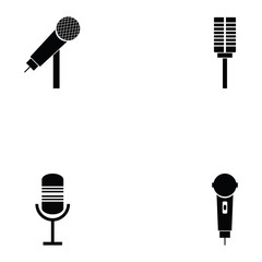 microphone icon set - 183159491