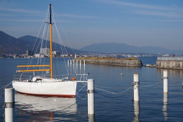 Fototapeta premium 琵琶湖大津港