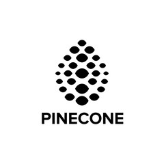 Pinecone logo design 