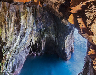Sea grotto at the shore of Madeira