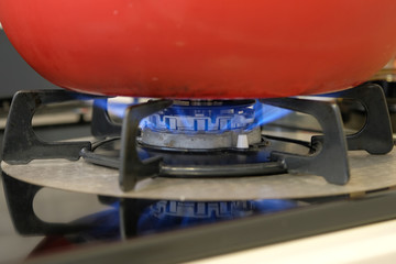 ガスコンロの炎 Gas stove