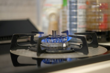 ガスコンロの炎 Gas stove