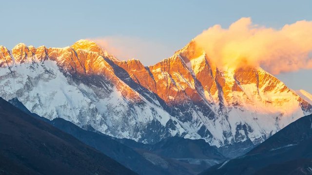 Mount. Everest, 8845m highest mountain.