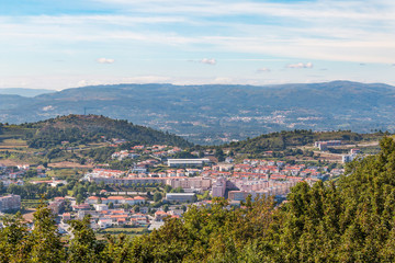 Fototapeta na wymiar Centre Ville de Braga Portugal vue générale plan d'ensemble panorama