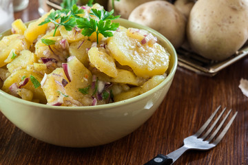 Traditional German potato salad - 183171467