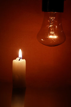 Lamp And Candle
