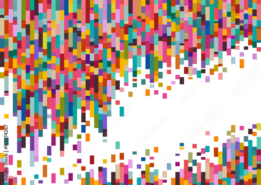 Poster abstract background composed of multicolored lines with copyspace for text, eps10 vector