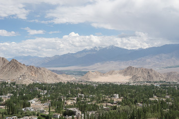 Obraz premium view from leh palace india